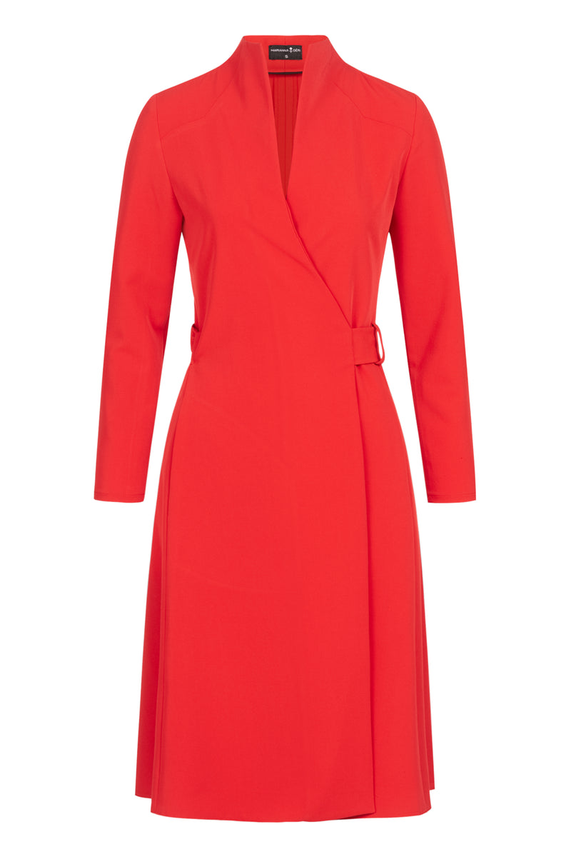 Wrap Dress Knee-length Red – Marianna Déri